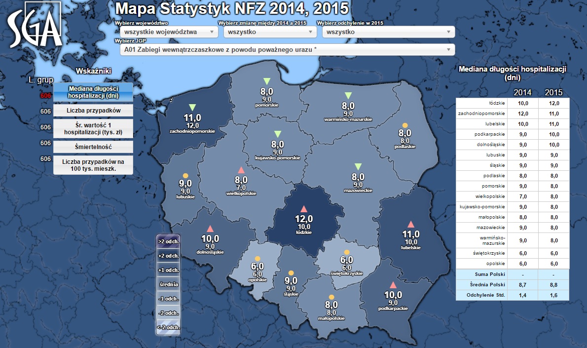 Nowa mapa statystyk NFZ